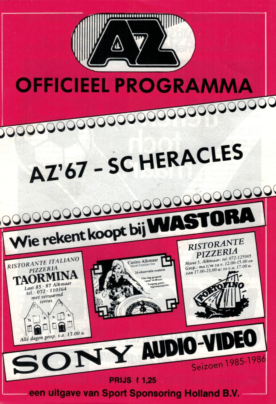 AZ Programma 26-okt-1985 Heracles thuis